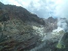 A final pass over the volcano.